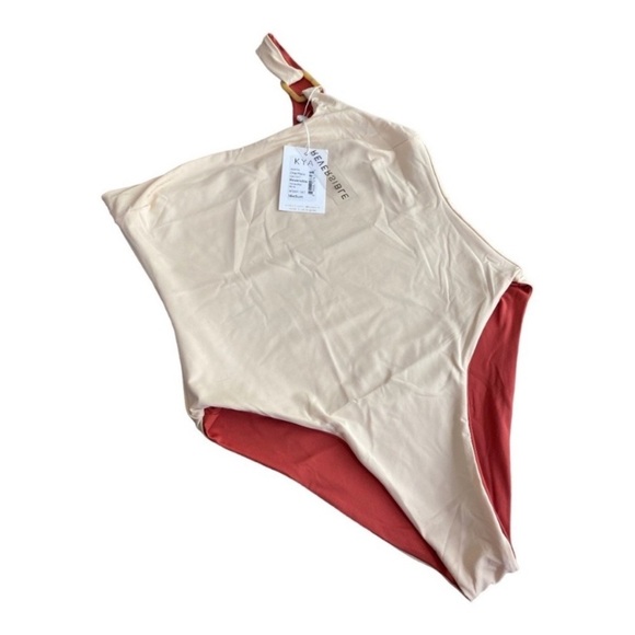 NEW Reversible One Piece Kya Swimsuit Amara One Shoulder Terracota & Bone - Picture 9 of 11